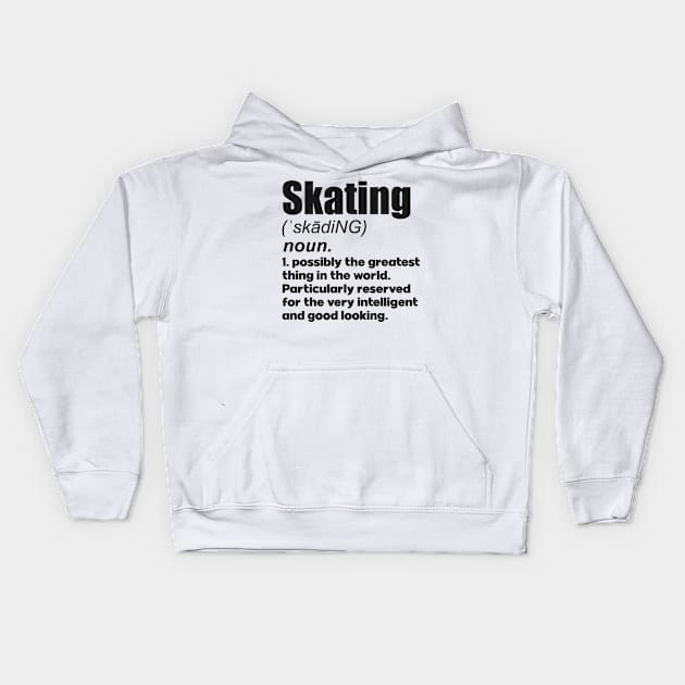 Skating coach girl player gift. Perfect present for mother dad friend him or her Kids Hoodie by SerenityByAlex